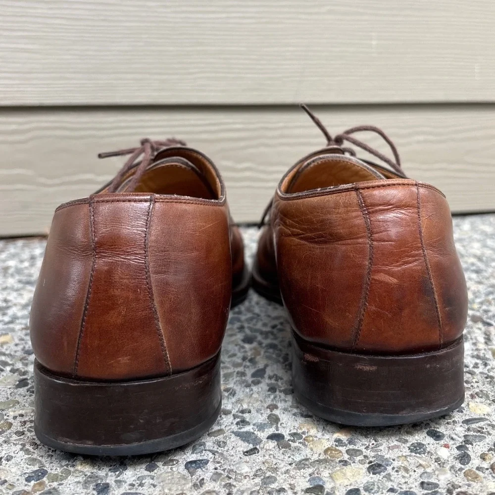 Magnanni Mens 11323 Split Toe Derby Shoes‎ Brown Leather Made in Spain 10 M